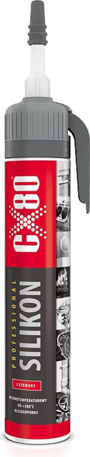 CX80 Silikon wysokotemperaturowy Professional 70ml czerwony (CZSCZERWONY70) 2