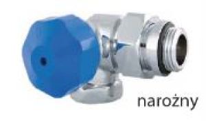 Red Zawór termostatyczny 1/2" x 3/4" narożny biały prawy (90381582521) 1