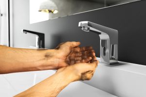 Bateria umywalkowa Deante Sensor stojąca chrom (BCH 029R) 5