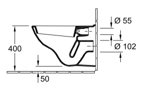 Miska WC Villeroy & Boch O.novo wisząca (5660H101) 4