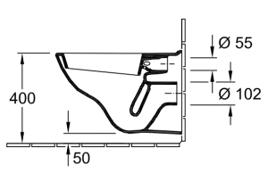 Miska WC Villeroy & Boch O.novo wisząca (56601001) 4