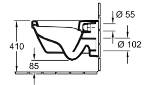 Miska WC Villeroy & Boch Architectura wisząca (5685H101) 5