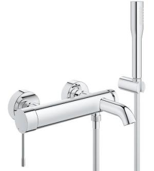 Bateria wannowa Grohe Essence ścienne chrom (33628001) 1