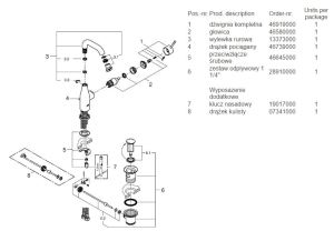 Bateria umywalkowa Grohe Essence stojąca chrom (23462001) 3