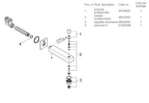 Wylewka Grohe do baterii wannowej Eurocube 170mm chrom (13304000) 3