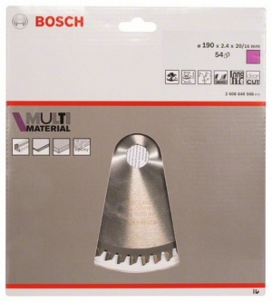 Bosch Tarcza pilarska Multi Material 190 x 20mm 54z (2608640508) 2