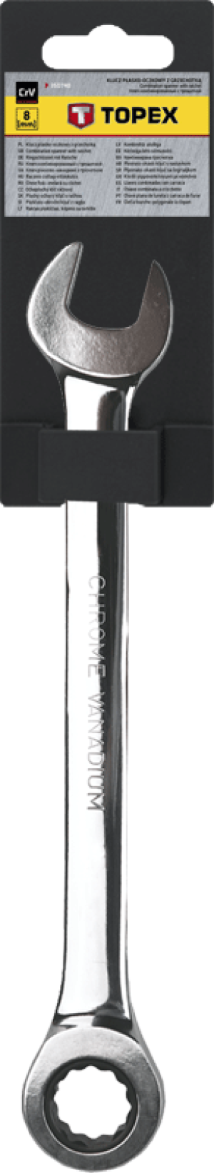Topex Klucz płasko-oczkowy z grzechotką 24mm (35D750) 3