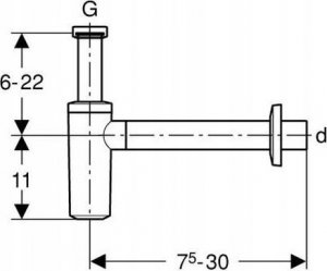 Syfon Geberit 151.035.11.1 SYFON UMYW R 1 1/4''X40MM BIAŁ - 151.035.11.1 2