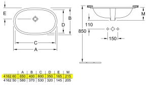 Umywalka Villeroy & Boch O.Novo 60cm (41626001) 2