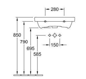 Umywalka Villeroy & Boch Avento 60cm (41586001) 3