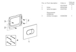 Przycisk spłukujący Grohe Arena Cosmopolitan do WC biały (38858SH0) 3