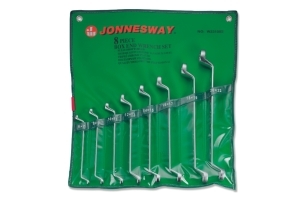 Jonnesway Zestaw kluczy oczkowych odgiętych 6-22mm 8szt. (W23108S) 1