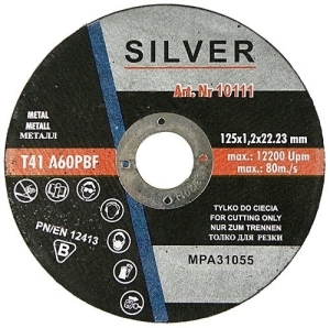Silver Tarcza do cięcia metalu 125 x 1,6 x 22,2mm (10112) 1