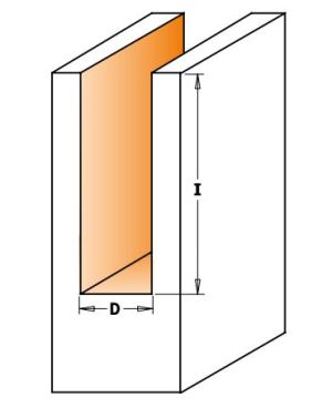 CMT Frez prosty HM długi 3 x 60mm (712.030.11) 3