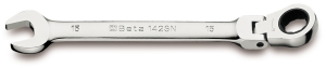 Beta Tools Klucz płasko-oczkowy z grzechotką i przegubem 10mm (001420210) 1