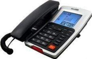 Telefon stacjonarny Maxcom KXT 709 Czarno-srebrny 1