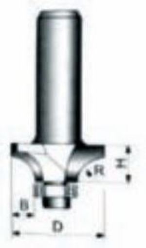 Condor Frez do drewna do zaokrągleń 35 x 11,1 x 16mm trzpień 8mm (CON-RB-707) 2