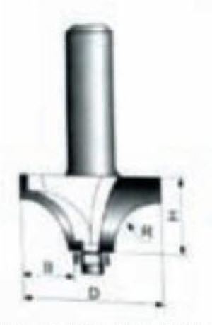Condor Frez do drewna do zaokrągleń 32 x 15,5mm trzpień 8mm (CON-RB-906) 2