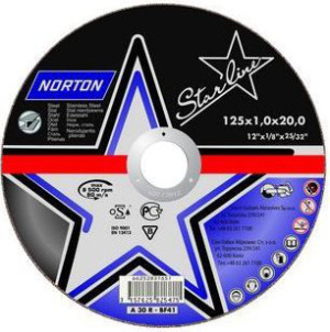 Norton Clipper Tarcza do szlifowania Starline Metal A 24 Q-BF27 180 x 22,23 x 6,0mm (66252837268) 1