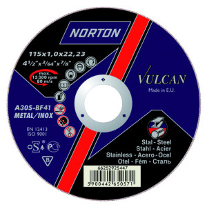 Norton Clipper Tarcza tnąca Vulcan Metal Inox A46S6BF-80 180 x 22,23 x 1,6mm (66252925435) 1