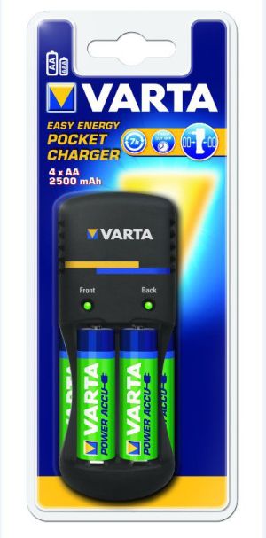 Ładowarka Varta Ładowarka EE Pocket Charger 4 x AA 2100 mAh R2U 1