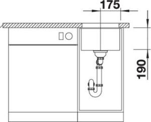 Zlewozmywak Blanco Zlewozmywak SUBLINE 320-U - 35 x 40 cm (518549) 5