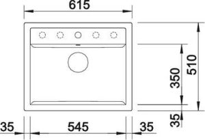 Zlewozmywak Blanco Dalago 6 Silgranit antracyt z korkiem automatycznym (514197) 3