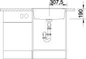 Zlewozmywak Blanco Dalago 6 Silgranit antracyt z korkiem automatycznym (514197) 5