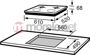 Płyta grzewcza Mastercook IGD 22 S 4