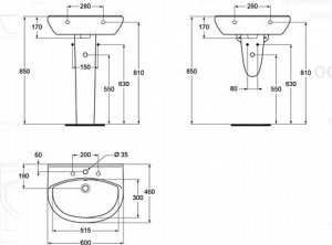 Umywalka Ideal Standard Umywalka Ideal Standard W409601 - W409601 2