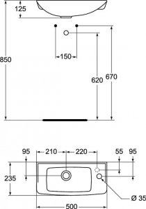 Umywalka Ideal Standard Umywalka Ideal Standard W409601 - W409601 4