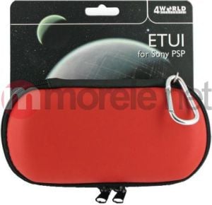 4World etui do konsoli Sony PSP - czerwone (06652) 1