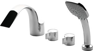 Bateria wannowa Ideal Standard Melange 4-otworowa chrom (A4293AA) 1