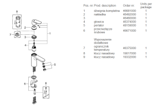 Bateria umywalkowa Grohe Eurosmart Cosmopolitan stojąca chrom (23327000) 3