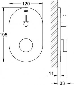 Bateria prysznicowa Grohe Grohe Eurosmart Cosmopolitan Bateria prysznicowa podtynkowa Chrom - 36321000 4
