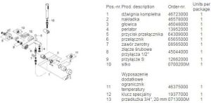 Bateria wannowa Grohe Concetto ścienne chrom (32212001) 3