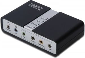 Karta dźwiękowa Digitus Zewnętrzna karta dźwiękowa 7.1 na USB full-duplex (DA-70800/A-DA-70800) 1