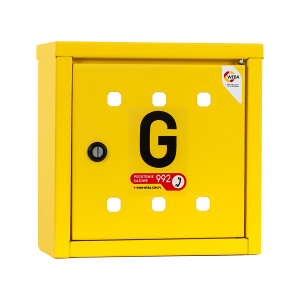 Weba Skrzynka gazowa naścienna metalowa 30 x 30 x 15cm zółty (06-25-0300-31) 1