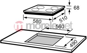 Płyta grzewcza Mastercook I4DE64S 4