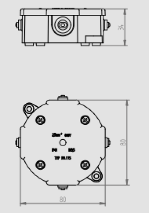Elektro-Plast Puszka natynkowa hermetyczna 80 x 38mm biała (0211-00) 2