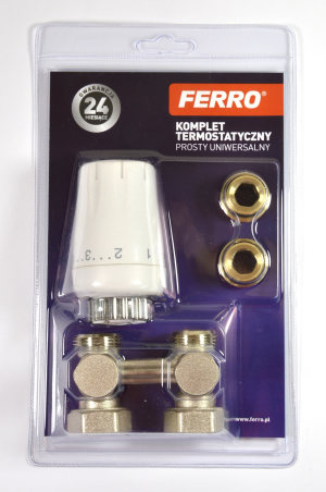 Ferro Zestaw termostatyczny uniwersalny głowica GT11 (ZTV07) 1