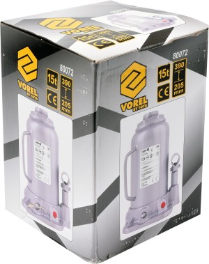 Vorel Podnośnik hydrauliczny słupkowy 15T 205-390mm (80072) 3