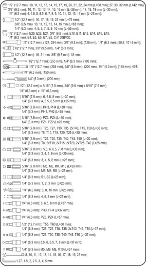 Zestaw narzędzi Sthor 216 el. (58691) 6