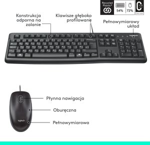 Klawiatura + mysz Logitech MK120 (920-002563) 7
