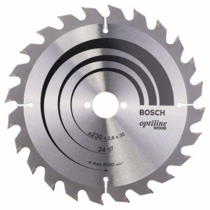 Bosch Tarcza pilarska Optiline Wood 230 x 30mm 24z (2608640627) 1