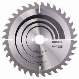 Bosch Tarcza pilarska Optiline Wood 230 x 30mm 36z (2608640628) 1