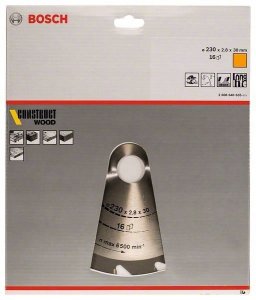 Bosch BOSCH PIŁA TARCZOWA CONSTRUT WOOD 230x2,8x30x16z B2608640635 - 2608640635 3