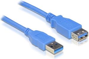 Kabel USB Delock USB-A - USB-A 3 m Niebieski (82540) 1