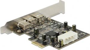 Kontroler Delock PCIe x1 - 2x FireWire 800 + 1x FireWire 400 (89153) 2
