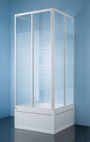Sanplast Kabina prysznicowa przyścienna kwadratowa KT/Dr-c 80 x 185cm (600-013-0820-01-410) 1